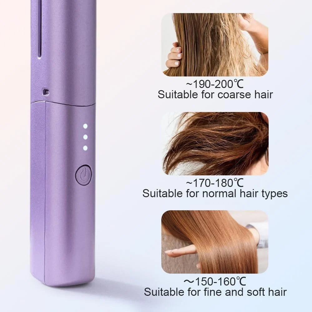 Rechargeable Hair Comb Straightener