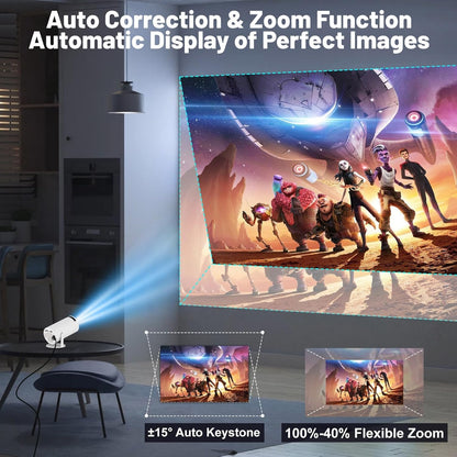 Mini Projector, 1080p Full HD