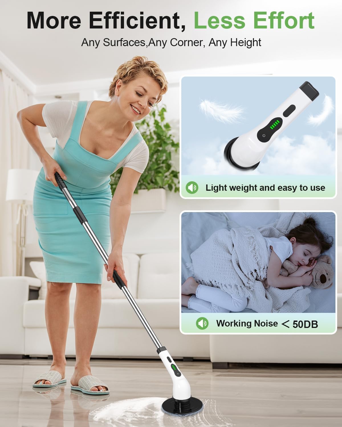 Electric Spin Scrubber for Cleaning