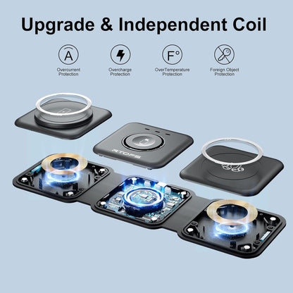 Wireless Charger Dock for Apple Devices