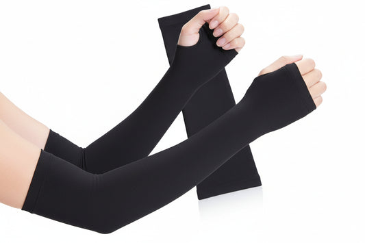Black Cotton Protective Arm Sleeve