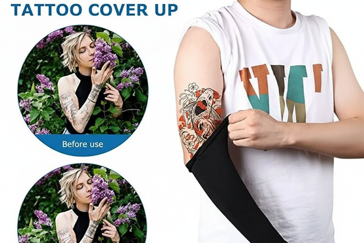 Black Cotton Protective Arm Sleeve